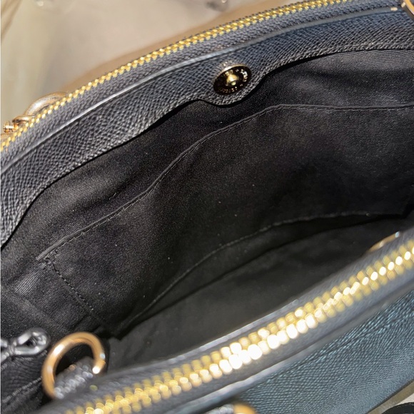 Coach Brooke Carryall Satchel in Black Crossgrain Leather – GUC - Picture 5 of 7